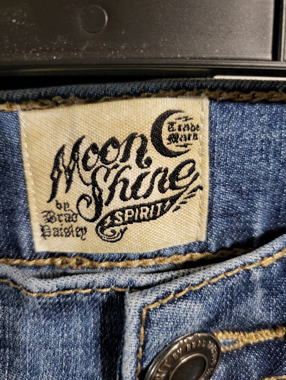 NWOT MENS MOON SHINE SPIRIT SLIM BOOT CUT JEANS SZ 29x34 - Picture 5 of 11